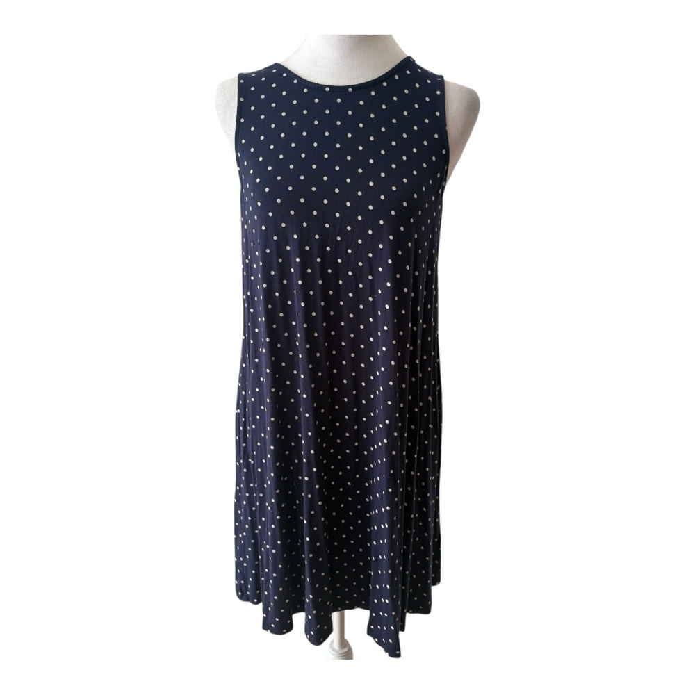 Old Navy Blue and White Crew Neck Mini Sundress